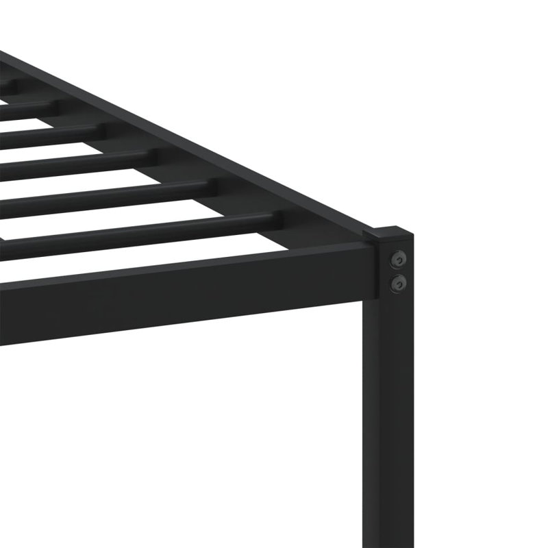 17 Stories Metal Bed Frame Without Mattress Sonoma Oak,  91.5cm H x 105cm W x 196cm L