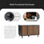 Table d'appoint pour chat avec 3 portes et salle de rangement pour chat-1090225209