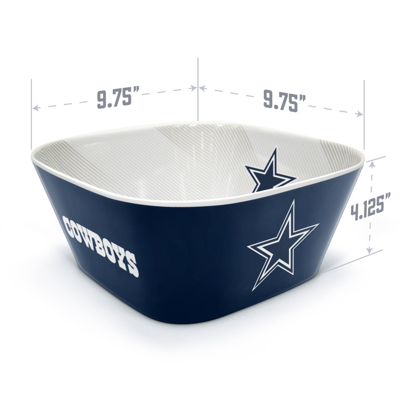Dallas Cowboys Blue and White Melamine Sports Serving Bowl