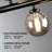 16-Light Mid Century Modern Chandelier: 40" Black Linear Sputnik Chandeliers – Smoky Gray Glass Globe Dining Room Light Fixture – Long Modern Pendant Chandelier for Living Room Kitchen Island Table