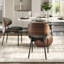 Ensemble repas 5 pièces Otelia + grandes chaises noires pour 4/6/8/10-2272897-2272902-2272903