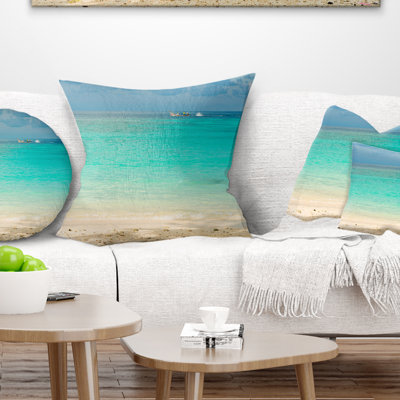 Seascape tropical andaman sea avec coussin ciel