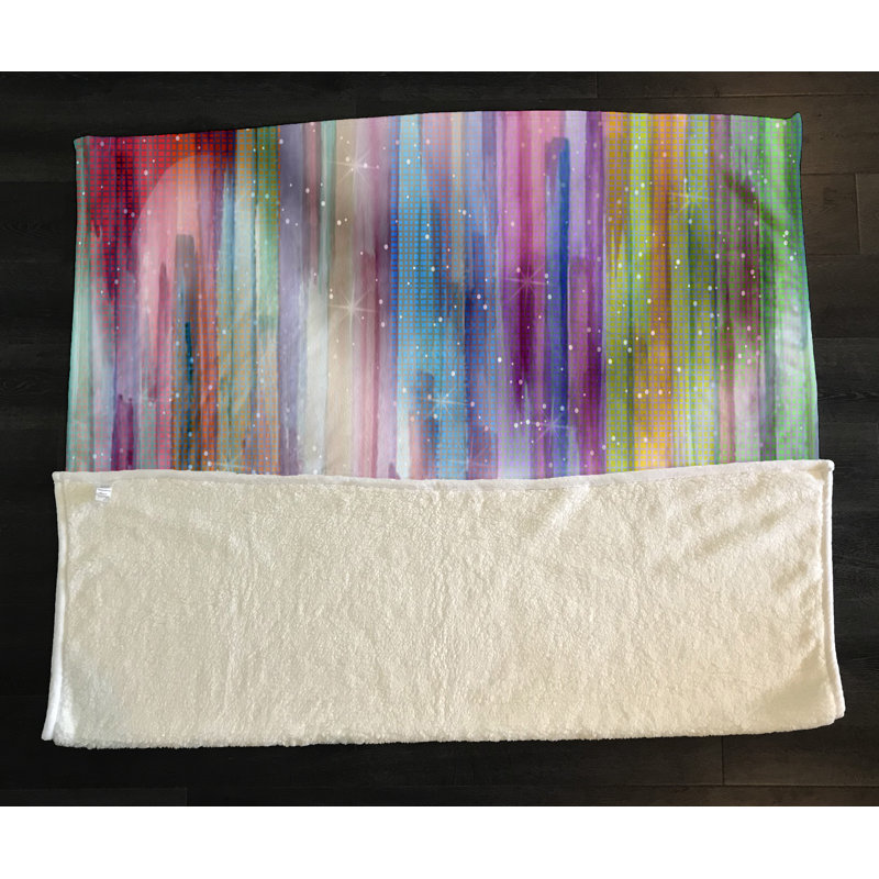 Plain Weave / Muslin Throw Blanket, Northern Lights