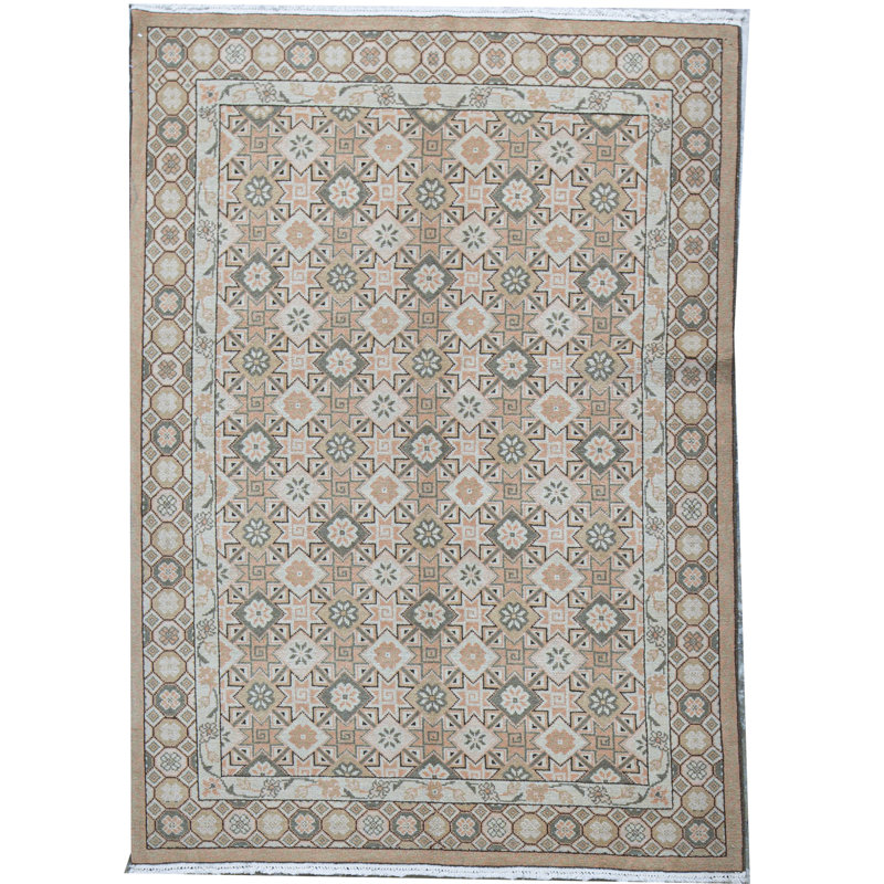 Hand-Knotted High-Quality Brown Area Rug