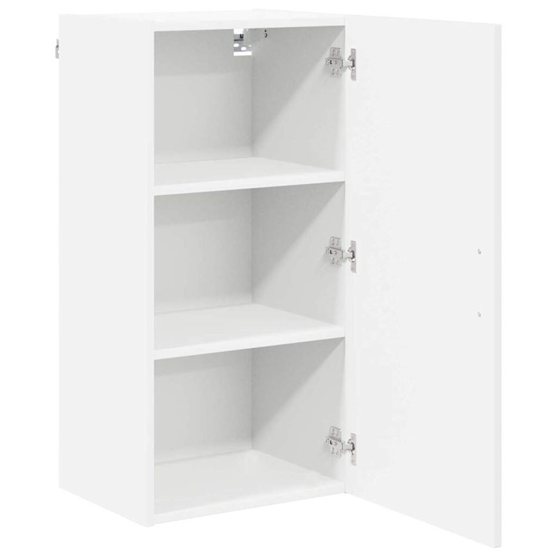 Vidaxl Kitchen Cabinet Sonoma Oak 50 X 31 X 80 Cm Engineered Wood, 80cm H x 40cm W x 31cm D, High Gloss White
