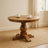 Solid Wood Valentina Round Dining Table Light Brown