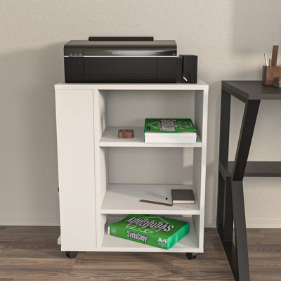 Kinnick 75cm H x 60cm W Printer Stand with Wheels
