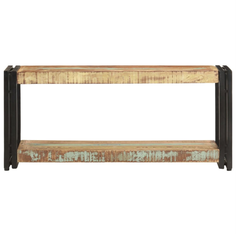 Meuble télé en bois massif Downham, Brun, 35.4", Bois massif récupéré