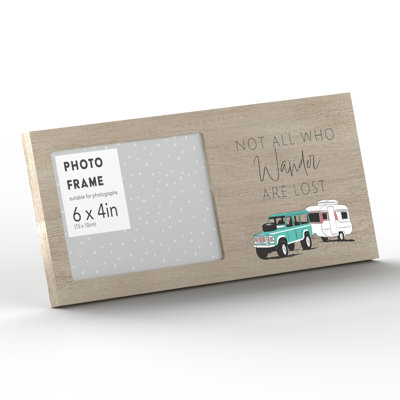 Matte Wood Single Picture Frame in Brown