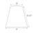 8.5'' H Tetoron Rayon Fabric Empire Lamp Shade