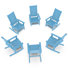 Hdpe Outdoor Rocking Chair (set Of 6)