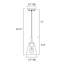 Cassand 1-light Modern Pendant With Clear Cone Glass Shade-1202397197