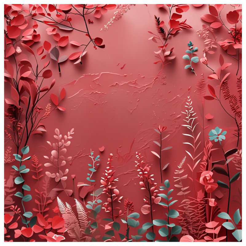 Rideau de douche à motif floral - Décoration de salle de bain florale contemporaine, L 70 po x H 72 po