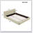Upholstered Platform Bed With Thick Fabric, Grounded Bed With Solid Frame-1564049019