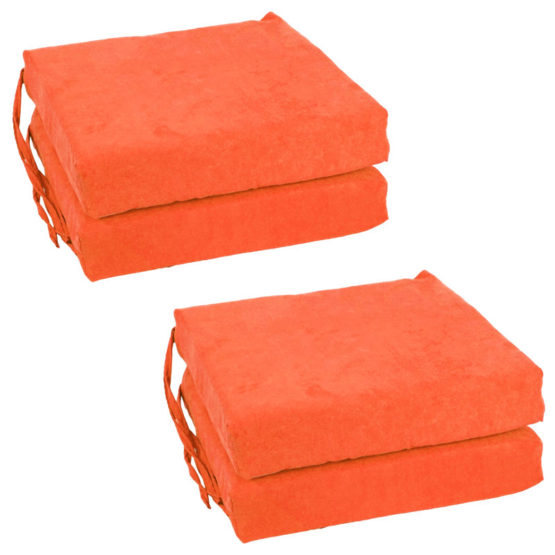 Outdoor 3'' Seat Cushion, Tangerine Dream