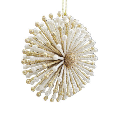 Ornement en forme de fêtes à paillettes pique-neige