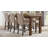 Nubar 6 - Person Solid Wood Top Four Leg Base Dining Set