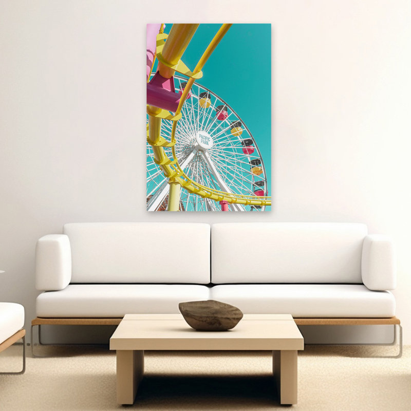 Pacific Wheel II - photographie, art rétro, H 60 po x l 40 po