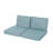 Billy-George Outdoor 2.75'' Loveseat Seat / Back Cushion-1657515112