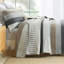 Ensembles de courtepointe 100% coton 98 po x 106 po DDUOXIN - 1 courtepointe avec 2 taies décoratives-117568491-117568492