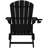 Folding Adirondack Chair, SGS Tested, Wooden Textured with Cup Holder, Heavy All-Weather HDPE Comfortable Set Poolside Backyard Lawn-124432769