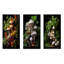 Panier de champignon, peinture I - champignon, art mural en métal, ensemble de salon 3-1159537871