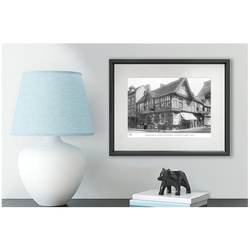 Shrewsbury, Lloyd's Mansion, Princess Street 1904 - Single Picture Frame Print, 60cm H x 80cm W x 2.3cm D