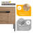 36" Dual Mounted Bathroom Vanity Set, Single Bathroom Vanity with Ceramic Basin Sink Top, 2 Doors and 1 Adjustable Shelf-2068495243-2036926044