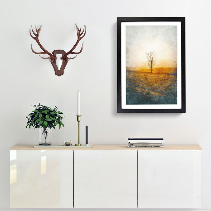 Summer Tree - Framed Print, Black Framed, 63cm H x 45cm W x 2cm D