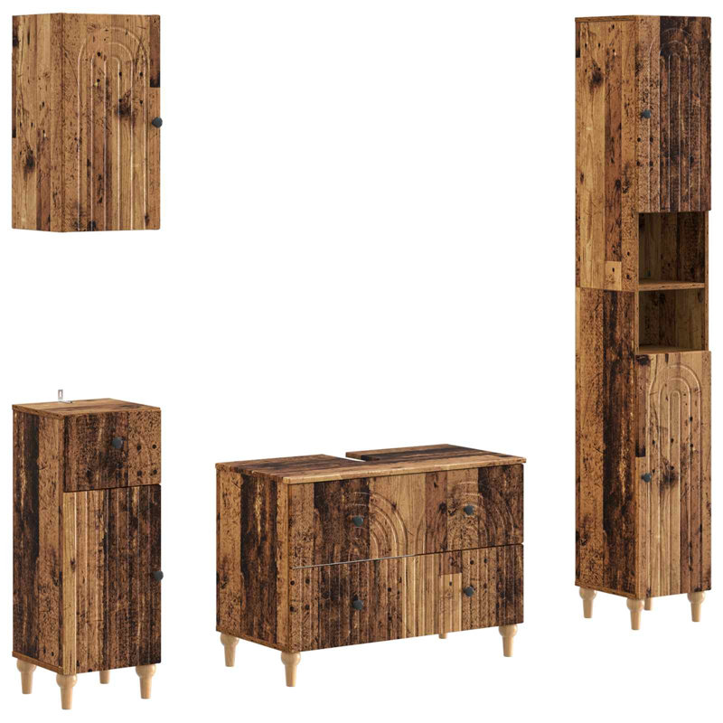 Bathroom Storage, Old Wood