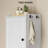 68" Tall Freestanding Narrow Bathroom Cabinet - Lights, Storage, Doors (Solid Wood/Bamboo, 4 Finishes)
