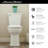 American Standard Edgemere 1.28 GPF Elongated 16.5 Comfort Height Chair Height Floor Mounted Toilet