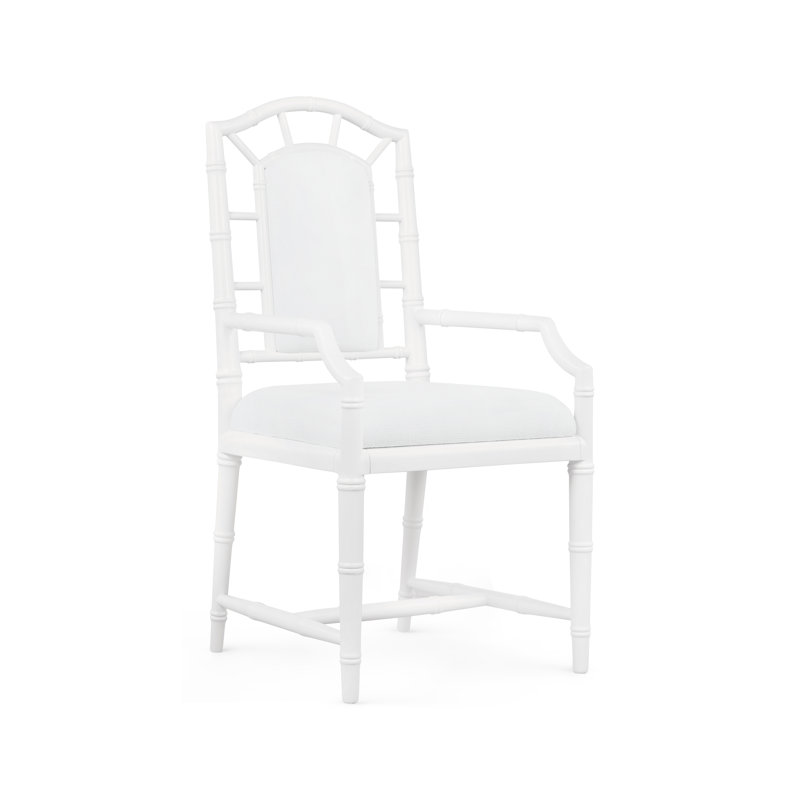 Delia Upholstered Arm Chair, Vanilla