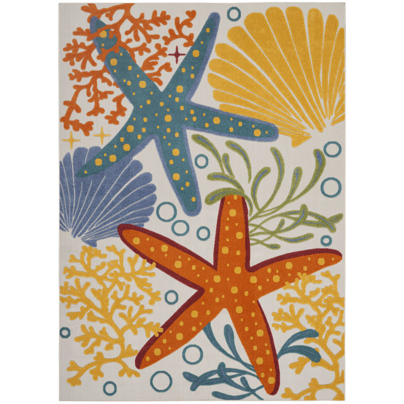 Tapis transitionnel multicolore Newton, Rectangle 7 pi x 10 pi