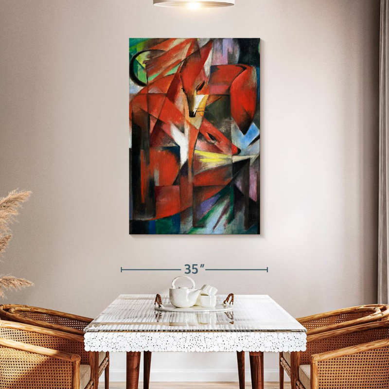 Brampt The Foxes 1913, 48" H x 32" W