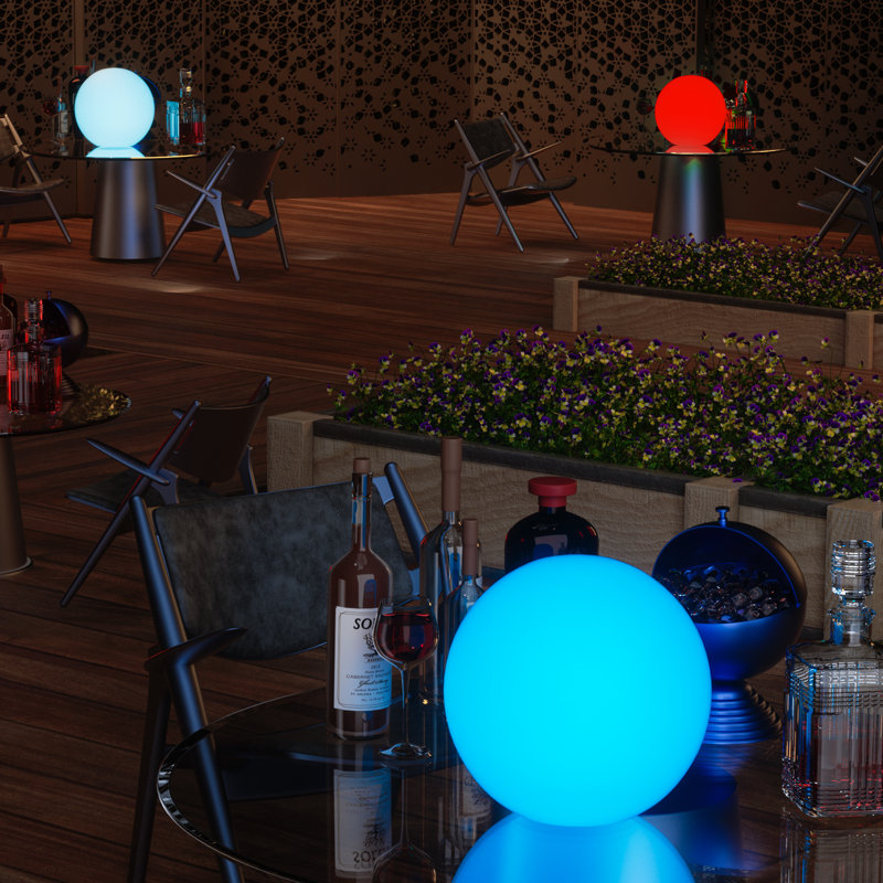 LED Ball Light, 16 Color Rechargeable Night Light Dimmable Mood Lamp with Remote for Party Bar Decor
