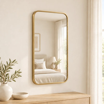 Lamesa Squoval Wall Mirror Gold