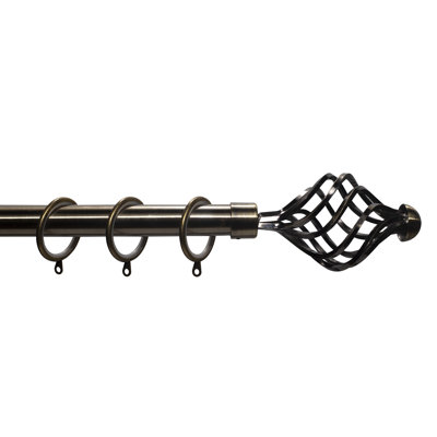 Gloria Steel Adjustable 0.28cm Single Curtain Pole