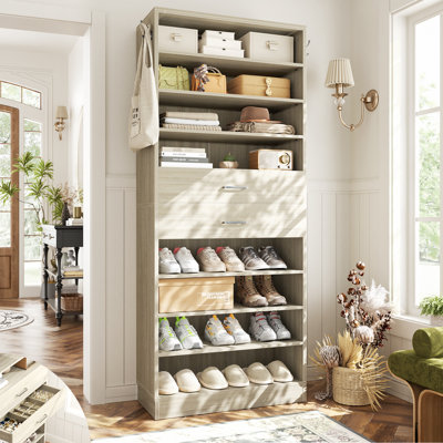 52" W Closet System With 4 Drawers