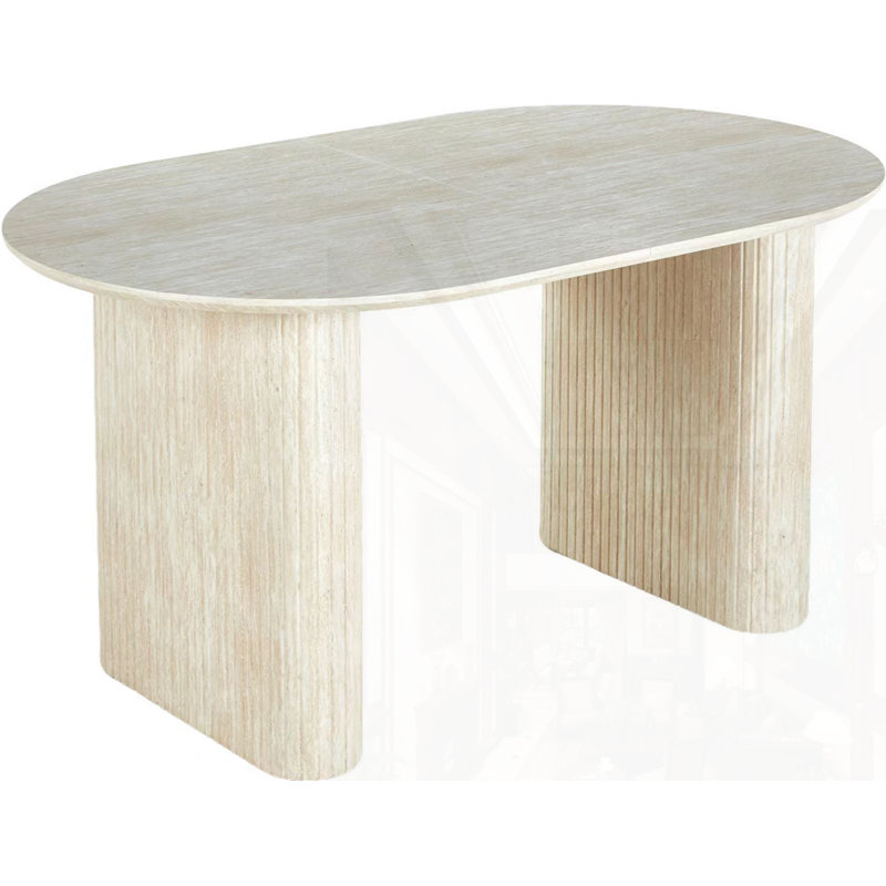 Table de salle à manger extensible, Chêne blanc