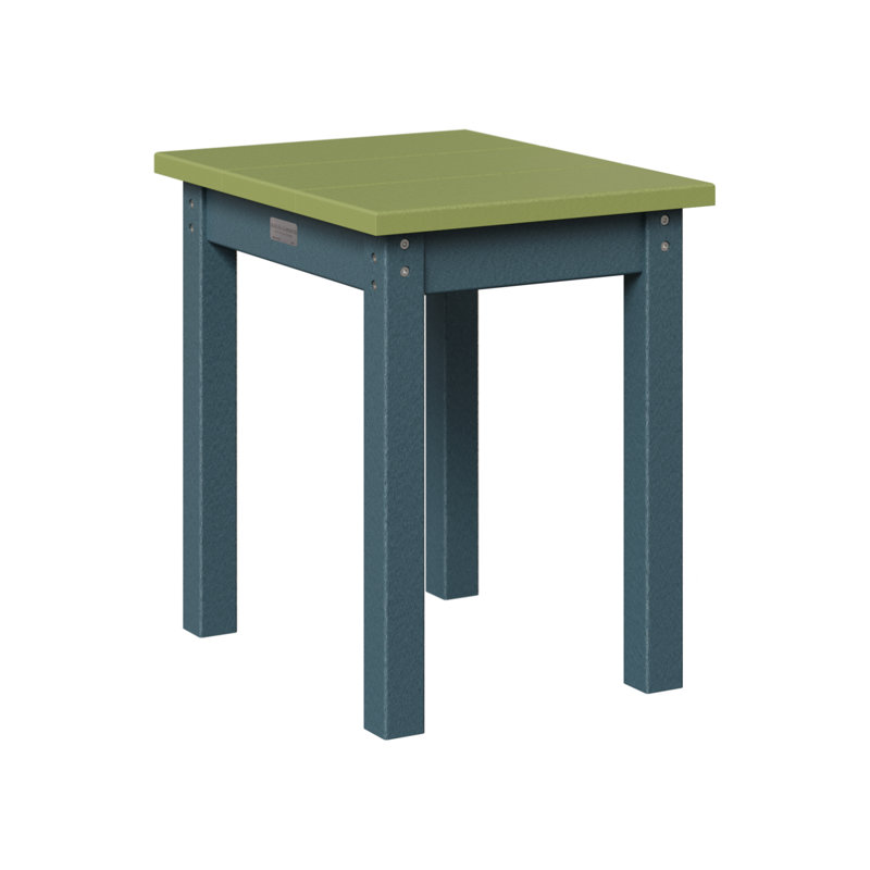 Berlin Gardens Economy End Table, Kiwi Green, Slate