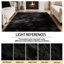 Tapis noir doux à poils longs-21265674