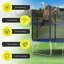 Filet de remplacement pour trampoline 16 '