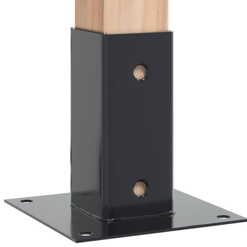 VidaXL Anthracite Powder Coated Steel Mounting Hardware