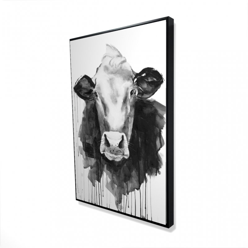 Impression de vache sur toile