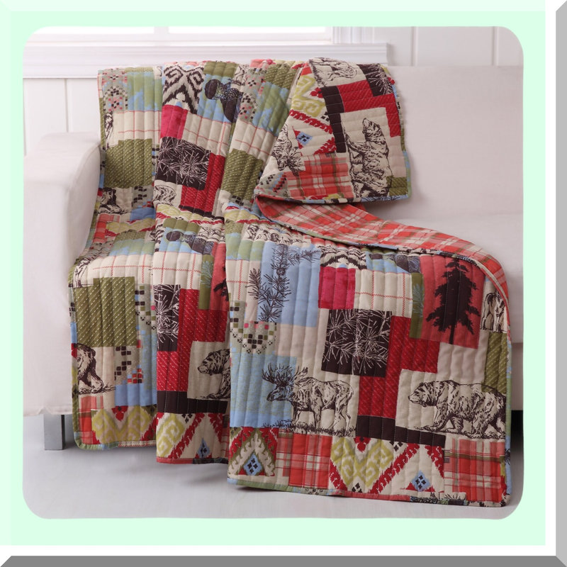 CozyCabin Rustic Lodge Throw Blanket 50x60