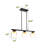 24-inch Three-head Black Pendant Light