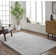 Azarael Hand Tufted Viscose/Wool Area Rug in Gray