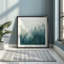 «Misty Pine Forest In Blue»-118828546-118828544