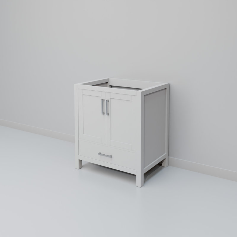 Base de meuble-lavabo simple 30 po Jacques, Blanc